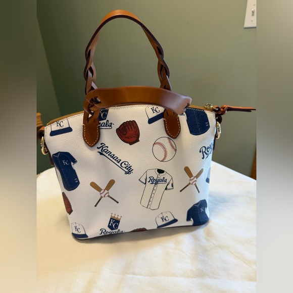 Dooney & Bourke Kansas City Royals Baseball Themed  Women's Satchel Bag - Picture 13 of 16